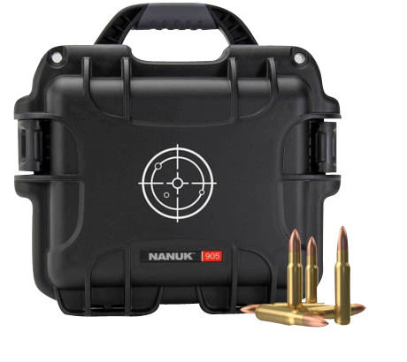 NANUK GEAR PROTECTION USA Nanuk 905AMMO1 905 Ammo Case 223Rem Black/White Resin 525rds