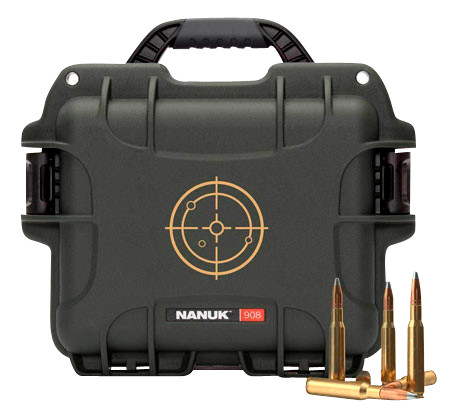 NANUK GEAR PROTECTION USA Nanuk 908AMMO1 908  223Rem Black/White Resin 600rds