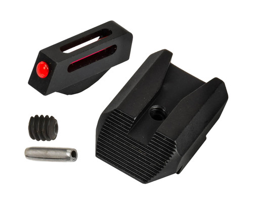 KIMBER MFG INC Kimber Mfg.,inc 4000153 KS6 Fiber Optic Sight Set  Red/Fiber Optic  Front Sight- Black/Blank Rear Sight