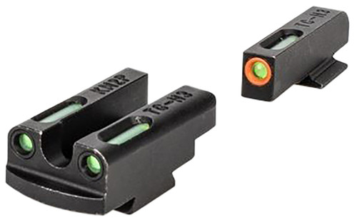 KIMBER MFG INC Kimber Mfg.,inc 4000154 Micro 9 Trulgo TFX Pro Sight Set  Green/Fiber Optic Orange Outline Front Sight-Green/Fiber Optic Black Outline Rear Sight