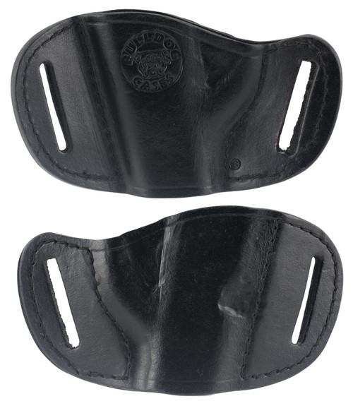BULLDOG CASE COMPANY Bulldog MLBS Molded  OWB Black Leather Belt Slide Fits Bersa Thunder 380 Fits Ruger LCP Fits Sig 230 Right Hand