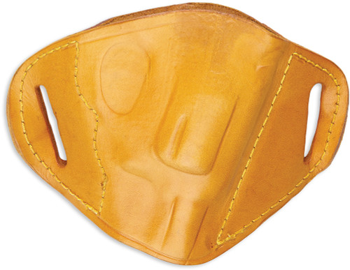 BULLDOG CASE COMPANY Bulldog MLTRS Molded  OWB Tan Leather Belt Slide Fits S&W J Frame Fits 2-4" Barrel Right Hand