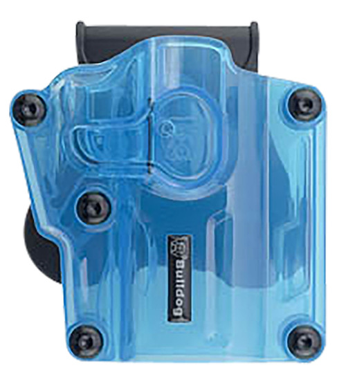 BULLDOG CASE COMPANY Bulldog MX005 Max Multi Fit OWB Transparent Blue Polymer Paddle Mount