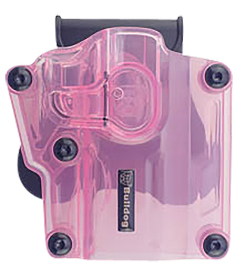 BULLDOG CASE COMPANY Bulldog MX006 Max Multi Fit OWB Transparent Pink Polymer Paddle Mount