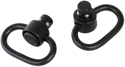 BULLDOG CASE COMPANY Bulldog BD884 Deluxe Push Button Swivel Black 1.25" Steel