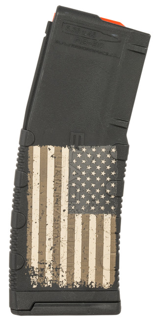 BLACK RAIN ORDNANCE INC Black Rain Ordnance MAG30AMFLAG Magazine  30rd 223 Rem/5.56x45mm NATO American Flag Engraving Fits AR-15/M16/M4