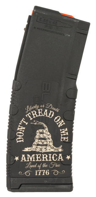 BLACK RAIN ORDNANCE INC Black Rain Ordnance MAG30DONTTREAD Magazine  30rd 223 Rem/5.56 NATO Don't Tread On Me Engraving Fits AR-15 Platform