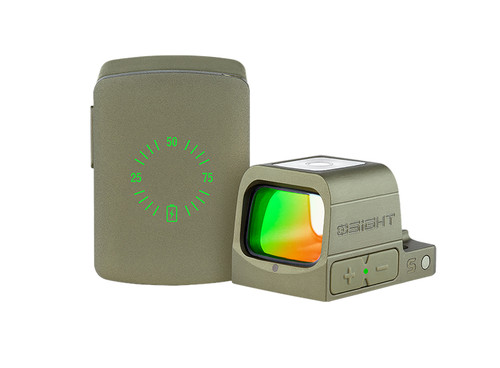OSIGHT Olightstore Usa Inc OSIGHTOG Osight S  Olive Drab Green 1x2 MOA Red Dot/32 MOA Circle Reticle