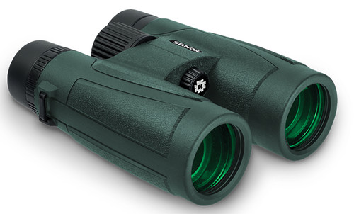 KONUS USA CORPORATION Konus 2273 Regent-HD  10x42 W.A. BaK-4 Roof Prism Center Focus Black Rubber Armor