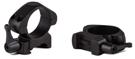 KONUS USA CORPORATION Konus 7410 Steel Rings  Matte Black 30mm Quick Release Medium 0 MOA