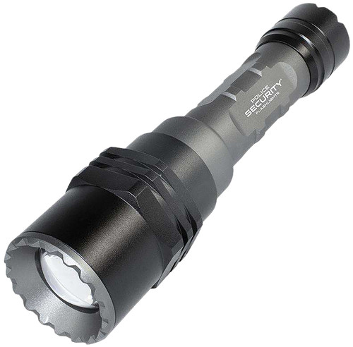 POLICE SEC FLASHLIGHTS Lb Marketing 97739 Long Throw Flashlight  Gray 250/700 Lumens White LED