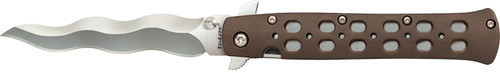 COLD STEEL (GSM) Cold Steel CS-26SK4 Ti-Lite  4" Folding Plain Kris AUS 10A Steel Blade/Flat Dark Earth Griv-Ex Handle