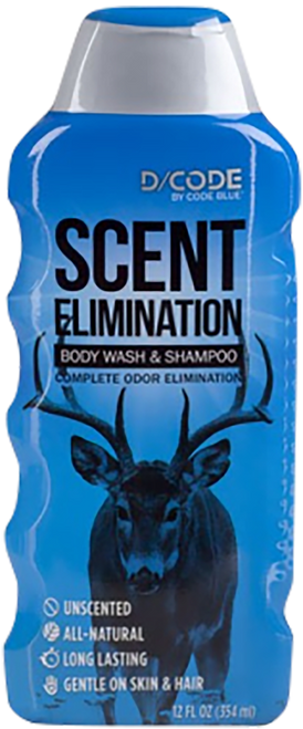 MOULTRIE FEEDERS Code Blue OA1308 Body Wash/Shampoo Scent Eliminator Odorless 12 oz Squeeze Bottle