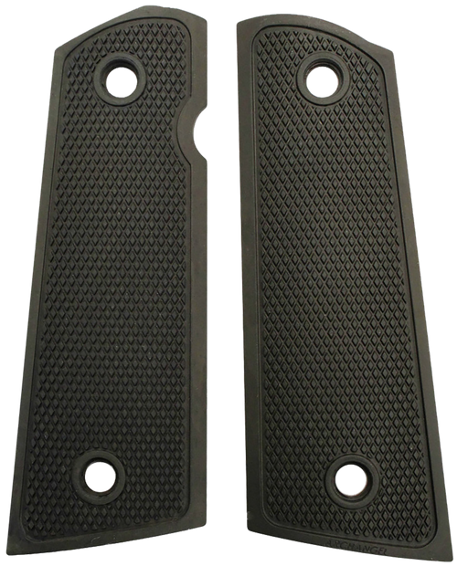 PRO MAG INDUSTRIES INC Archangel AA107 Grip Panels  Made of Aluminum With Black Anodized Diamond Checkering Finish for 1911 Government