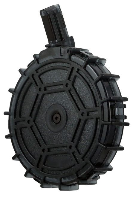 PRO MAG INDUSTRIES INC ProMag REMA4 Standard  70rd Drum 22 LR Fits Remington 597 Smoke Polycarbonate