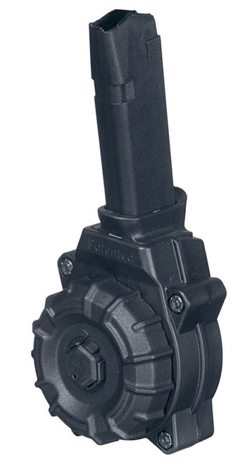 PRO MAG INDUSTRIES INC ProMag DRMA35 Standard  30rd Drum 9mm Luger Compatible w/ Glock 43X/48 Black DuPont Zytel Polymer