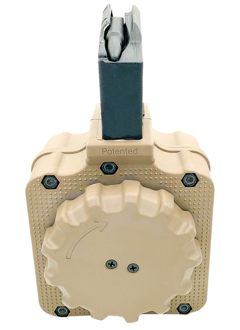 PRO MAG INDUSTRIES INC ProMag DRMA1-FDE   50rds Drum 308 Cal Fits AR-10 FDE Polymer
