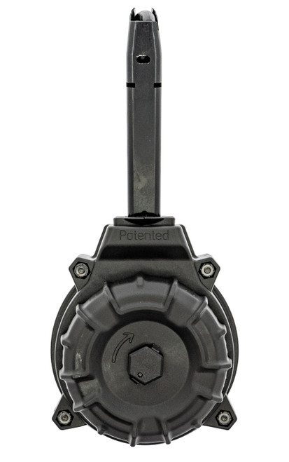 PRO MAG INDUSTRIES INC ProMag DRMA94   50rd Drum 9mm Fits Taurus TH9 Black DuPont Zytel Polymer