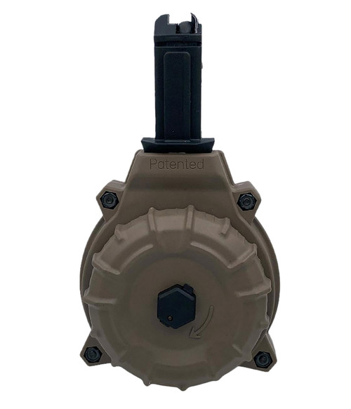PRO MAG INDUSTRIES INC ProMag DRMA22-FDE   50rd Drum 9mm Fits CZ Scorpion Flat Dark Earth DuPont Zytel Polymer