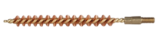 PRO SHOT PRODUCTS Pro-Shot 25R Bore Brush  .25 Cal Rifle #8-32 Thread Bronze Bristles Brass Core