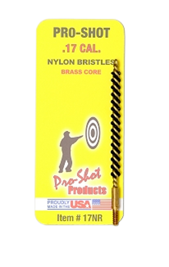 PRO SHOT PRODUCTS Pro-Shot 7NR Bore Brush  7mm Rifle #8-32 Thread Nylon Bristles Brass Core