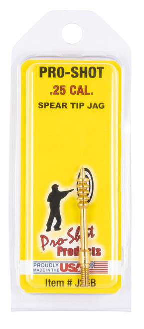 PRO SHOT PRODUCTS Pro-Shot J25B Benchrest Jag .25/ .26 Cal Handgun/Rifle #8-32 Thread Brass Spear Tip