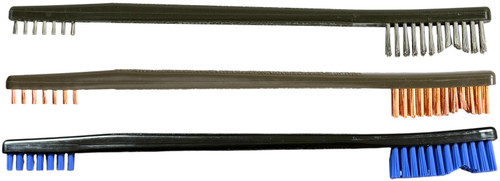 PRO SHOT PRODUCTS PROSHOT AP-3PK  NYLON/BRONZE/SS AP UTIL BRUSH 3PK
