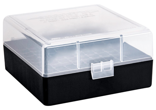 BERRYS MANUFACTURING INC Berry's 03856 Ammo Box  223Rem/5.56NATO Clear/Black Polypropylene 100rd
