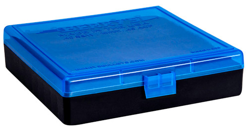 BERRYS MANUFACTURING INC Berry's 67789 Ammo Box  40S&W/45ACP Blue/Black Polypropylene 100rd