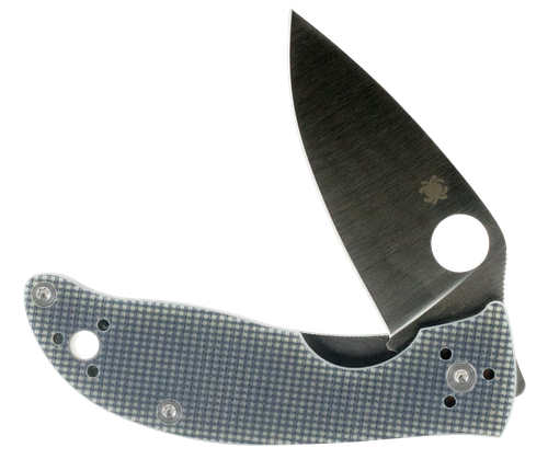 SPYDERCO INC (SKA) Spyderco C220GPGY Polestar  3.30" Folding Drop Point Plain CTS BD1 SS Blade Gray G10 Handle Includes Pocket Clip
