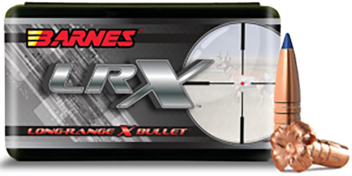 BARNES BULLETS/BULLSEYE Barnes Bullets 30311 LRX  30Cal 208gr LRX Boat Tail 50 Per Box/10 Case