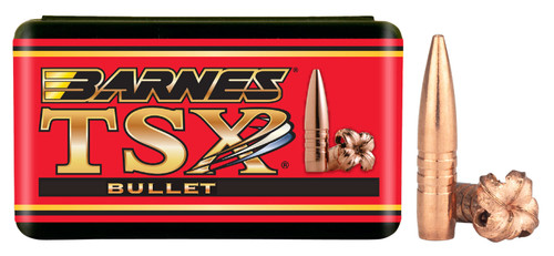 BARNES BULLETS/BULLSEYE Barnes Bullets 30349 TSX  30Cal 165gr Boat Tail 50/Box
