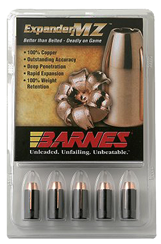 BARNES BULLETS/BULLSEYE Barnes Bullets 30506 Expander MZ Muzzleloader 45 ExpanderMZ Hollow Point 195gr 15rd/Box