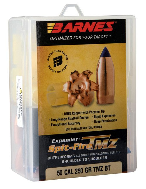 BARNES BULLETS/BULLSEYE Barnes Bullets 30589 Spit-Fire TMZ Muzzleloader 50 Spit-Fire TMZ 250gr 15rd/Box