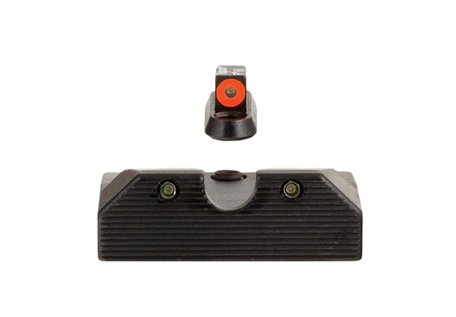 TRIJICON INC Trijicon 601081 HD XR Night Sight Set Green Tritium/Orange Outline Front, Green Tritium Rear, Black Frame, Fits CZ P-10/P-10C