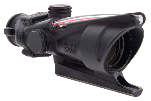 TRIJICON INC Trijicon 100213 ACOG  Black Hardcoat Anodized 4x32mm Illuminated Red Triangle Post Reticle