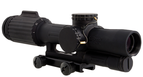TRIJICON INC Trijicon 1600004 VCOG  1-6x 24mm Obj 95-15.90 ft @ 100 yds FOV Matte Black Finish LED Illuminated Red Segmented Circle w/Crosshair 308 175gr W/TA51 Mount