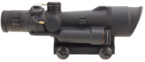 TRIJICON INC Trijicon 100496 ACOG  OD Green 3.5x, 35mm 30mm-35mm Tube Illuminated Green LED Crosshair .223/5.56 BDC Reticle