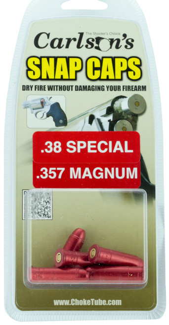 CARLSONS Carlson's Choke Tubes 00057 Snap Cap Pistol 38Special/357 Mag 6Pack
