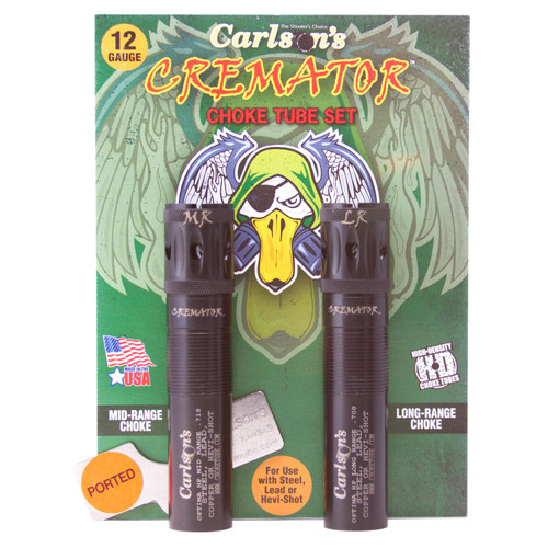 CARLSONS Carlson's Choke Tubes 11562 Cremator  Beretta Optima HP 12 Gauge Mid/Long Range Ported 17-4 Stainless Steel