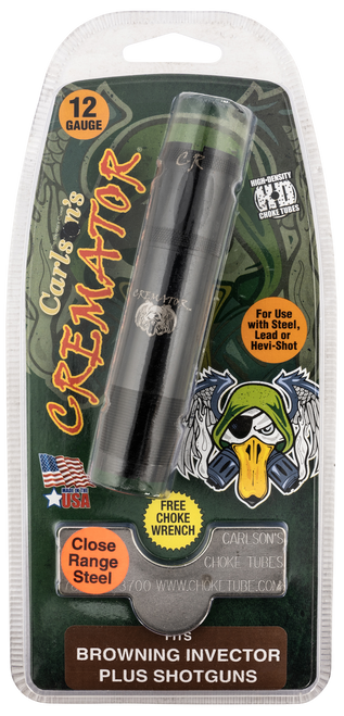 CARLSONS Carlson's Choke Tubes 11623 Cremator Invector Plus Browning 12 Gauge Close Range Non-Ported 17-4 Stainless Steel