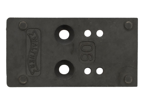 WALTHER ARMS INC Walther Arms 5136197 Optic Plate  Black Steel Fits Walther PDP 2.0