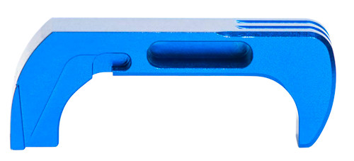 Cross Armory CRG5MCBL Mag Catch  Extended Compatible w/Glock Gen4-5 Blue Anodized Aluminum