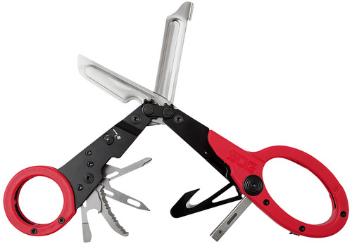 SOG KNIVES (GSM OUTDOORS) S.O.G SOG231250243 ParaShears  3Cr13MoV SS Plain Blade Red Features 11 Tools