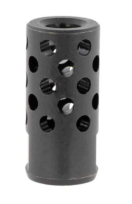 RUGER & COMPANY INC Ruger 90699 Radial Ported Muzzle Brake Black Oxide Steel 1/2"x28 Threads 1.75" OAL .8" Diameter, 35 Cal