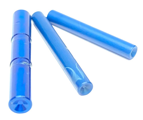 Cross Armory CRG5PSBL 3 Pin Set Dimpled Compatible w/Glock 17/19/26/34 Gen5 Blue Steel