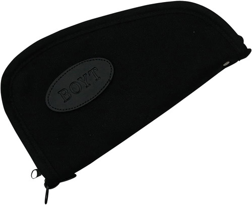 BOYT HARNESS CO Boyt Harness PP41BLK Heart-Shaped Pistol Case Black Canvas Holds Handgun
