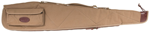 BOYT HARNESS CO Boyt Harness OGC98PL06 Alaskan Rifle Case 48" Waxed Kahki Canvas w/ Brass Hardware & Quilted Flannel Padding for Scoped Rifles
