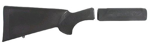 HOGUE COMBAT GRIPS INC Hogue 08712 OverMolded Combo Kit Black Synthetic with Forend for Remington 870