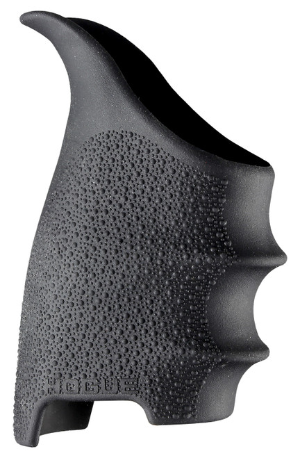 HOGUE COMBAT GRIPS INC Hogue 17600 HandAll Beavertail Grip Sleeve made of Rubber with Textured Black Finish & Finger Grooves for Sig P320